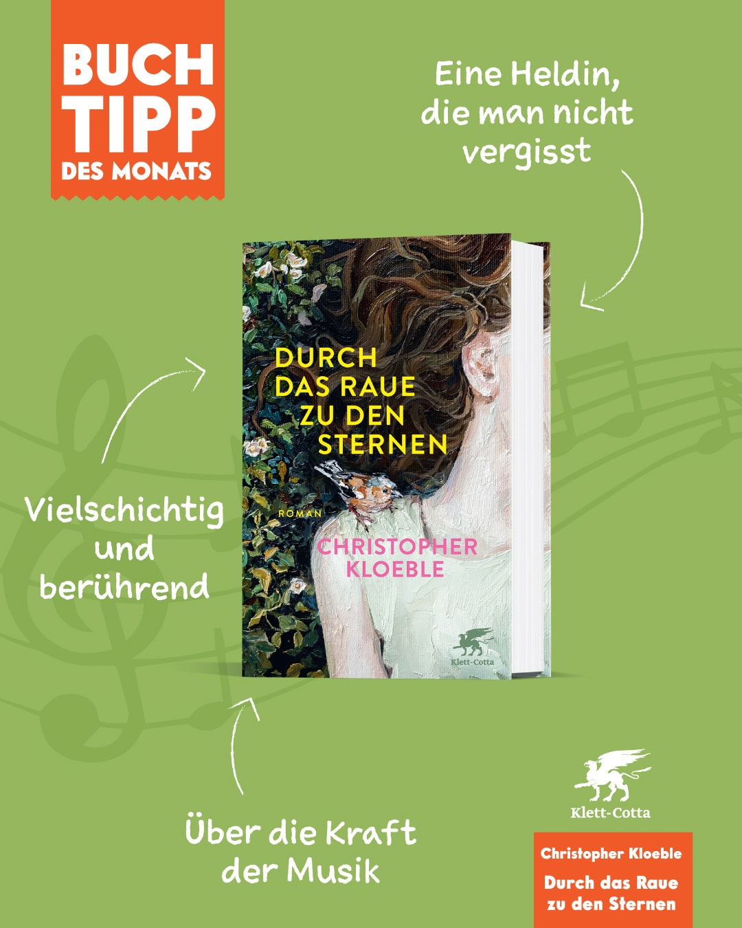 Abbildung des Buchtipps, gezeigt wird das Buchcover eines aktuellen Bestsellers, per Klick landet man bei mehr Informationen.