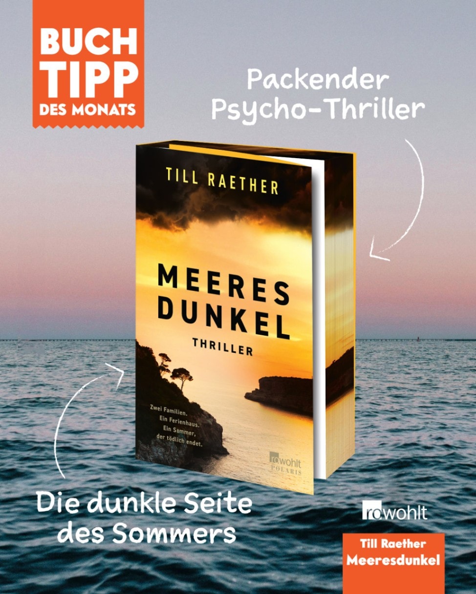 Abbildung des Buchtipps, gezeigt wird das Buchcover eines aktuellen Bestsellers, per Klick landet man bei mehr Informationen.